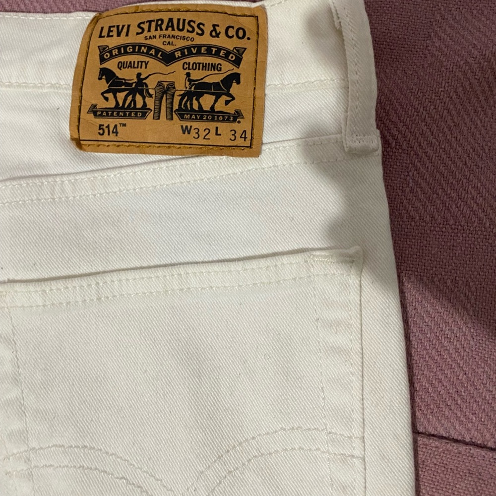 White Levi Jeans for Men